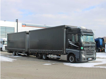 Тентованный грузовик Mercedes-Benz Actros 2545 L, 6X2, EURO 6,SEC.AIR.CONDITIONING: фото 2