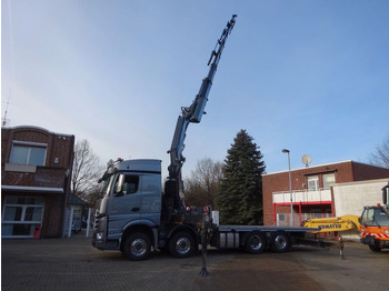 Автоманипулятор, Грузовик бортовой/ Платформа Mercedes-Benz 3453 Pritsche Plattform + Fassi F820 Kran  8x2: фото 2