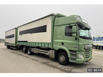 Тентованный грузовик DAF CF 85.410 SC, Euro 6, Combi / 6x2 / BDF / Tail lift / Standklima: фото 2