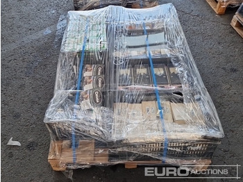 Строительное оборудование Unused Pallet of Nitrile Gloves, Rat Traps, Fixclip Cable Straps, Car Lightbulbs, Connectors: фото 3