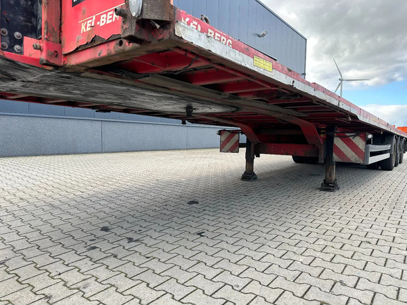 Полуприцеп-контейнеровоз/ Сменный кузов KEL-BERG HEAVY-DUTY MEGA FLATBED, 1x 40FT / 2x 20FT HECKBÜNDIG, SAF + DISC, MOT: 09/2025, NL trailer: фото 8