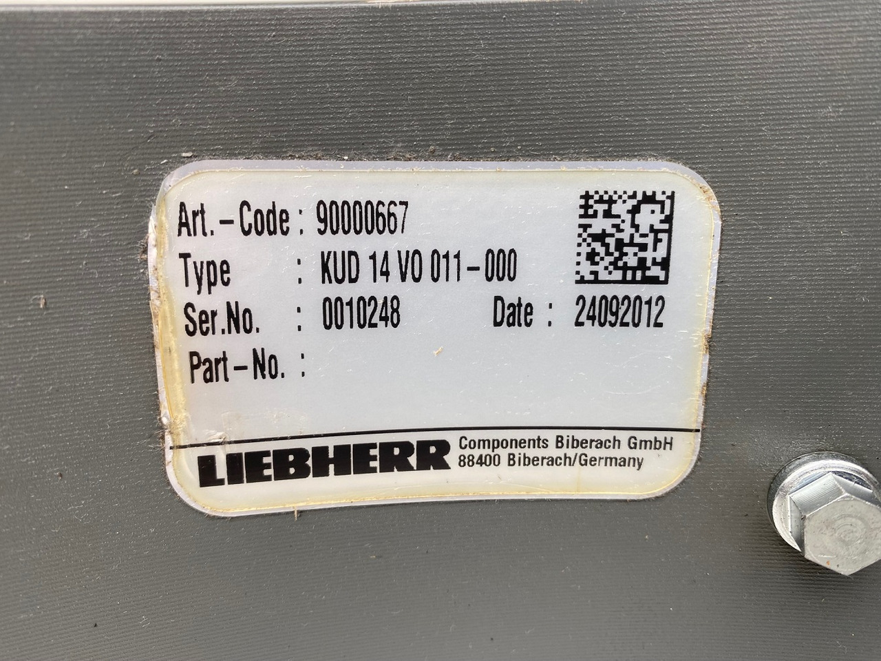 Поворотное кольцо для Строительной техники Liebherr Kugeldrehverbindung Typ:KUD 14 V0 011-000.  ID-Nr.90000667.  TA230: фото 8