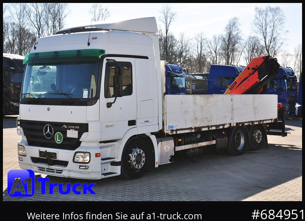 Грузовик бортовой/ Платформа, Автоманипулятор MERCEDES-BENZ Actros 2541 MP2 Kran PK 16502-5 Retarder: фото 11