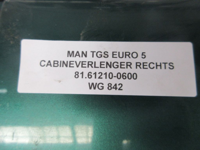 Кабина и интерьер для Грузовиков MAN 81.61210-0601/ 81.61210-0600 SPATBORD VERLENGER TGS R+L: фото 6