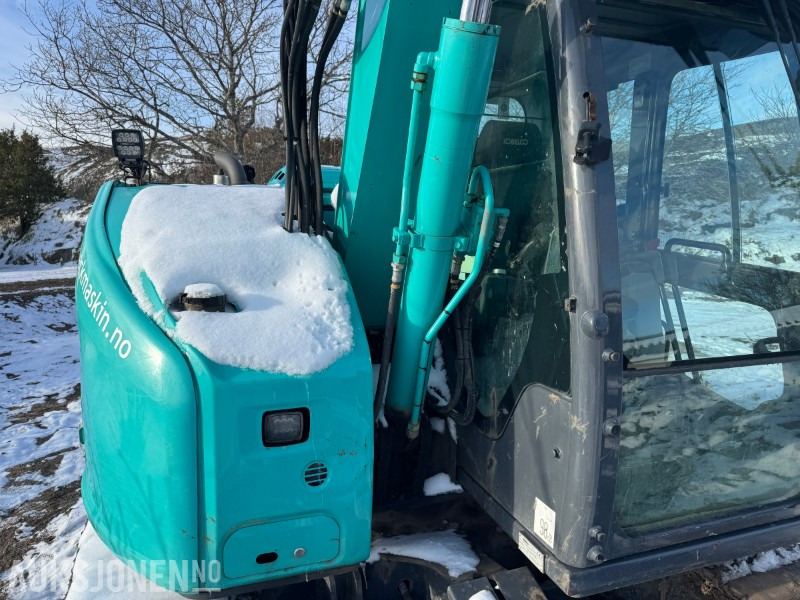 Экскаватор 2019 Kobelco SK75SR-7 Gravemaskin - Engcon tiltrotator - 2 skuffer: фото 14