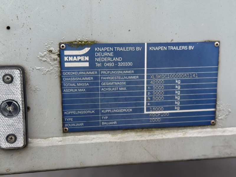 Полуприцеп с подвижным полом Knapen KOCF 100 NL TRAILER, STAR, GOOD FLOOR, 10-2000.: фото 6