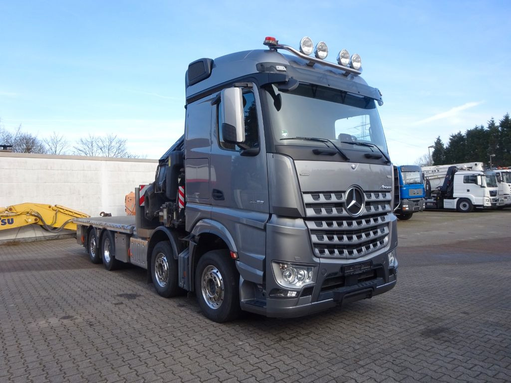 Автоманипулятор, Грузовик бортовой/ Платформа Mercedes-Benz 3453 Pritsche Plattform + Fassi F820 Kran  8x2: фото 14