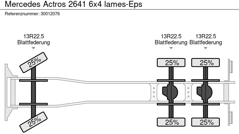 Грузовик-шасси Mercedes-Benz Actros 2641 6x4 lames-Eps: фото 13