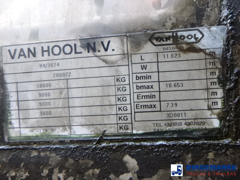 Полуприцеп-цистерна Van Hool Chemical tank inox L4BH 30 m3 / 1 comp / ADR 29/08/24: фото 20