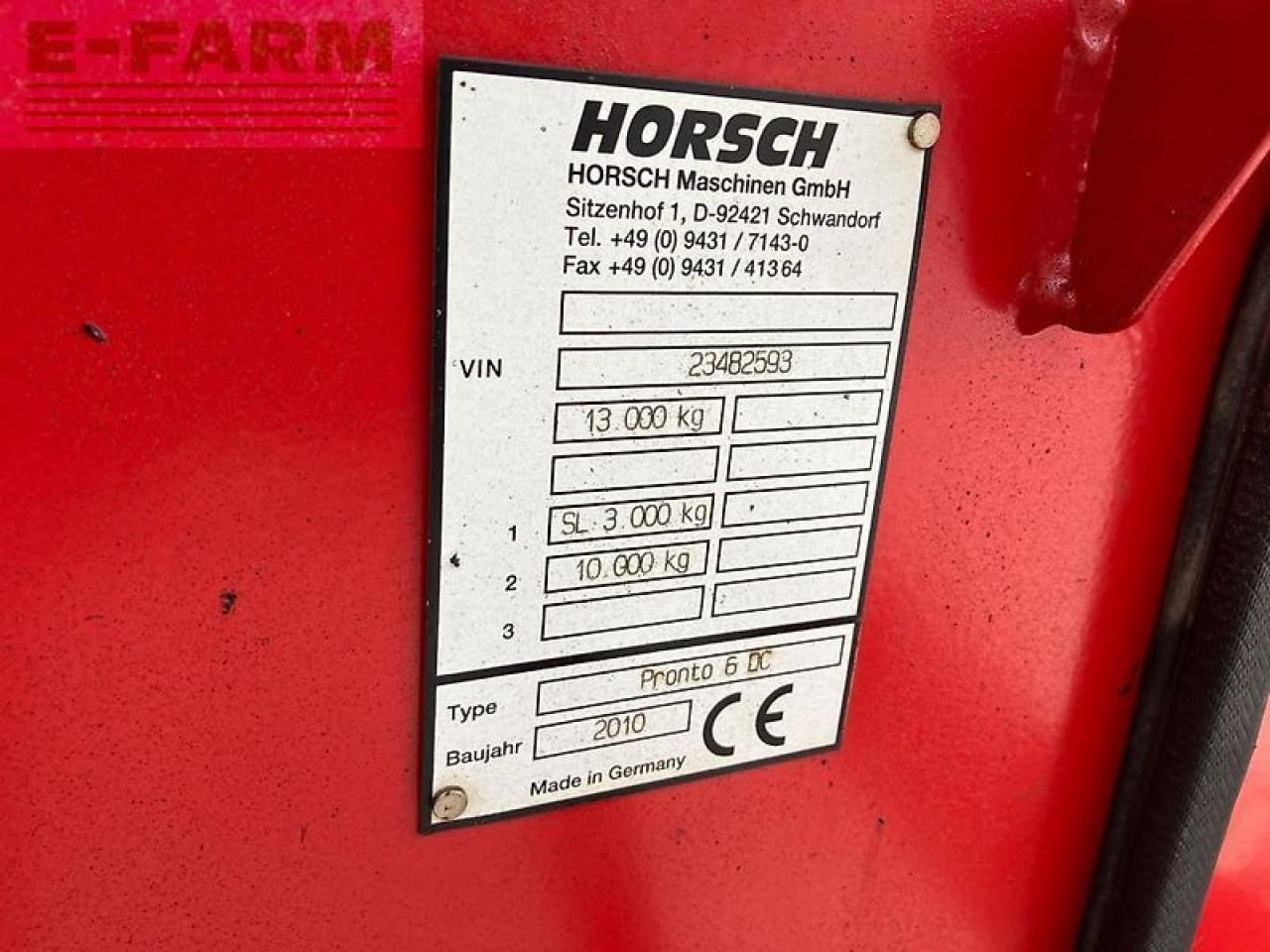 Сеялка Horsch pronto 6 dc *saatflussüberwachung*: фото 31