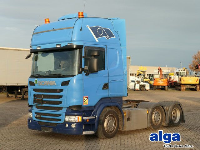 Тягач Scania R 450 6x2, Retarder, Klima, Vollluft, Lowliner: фото 1